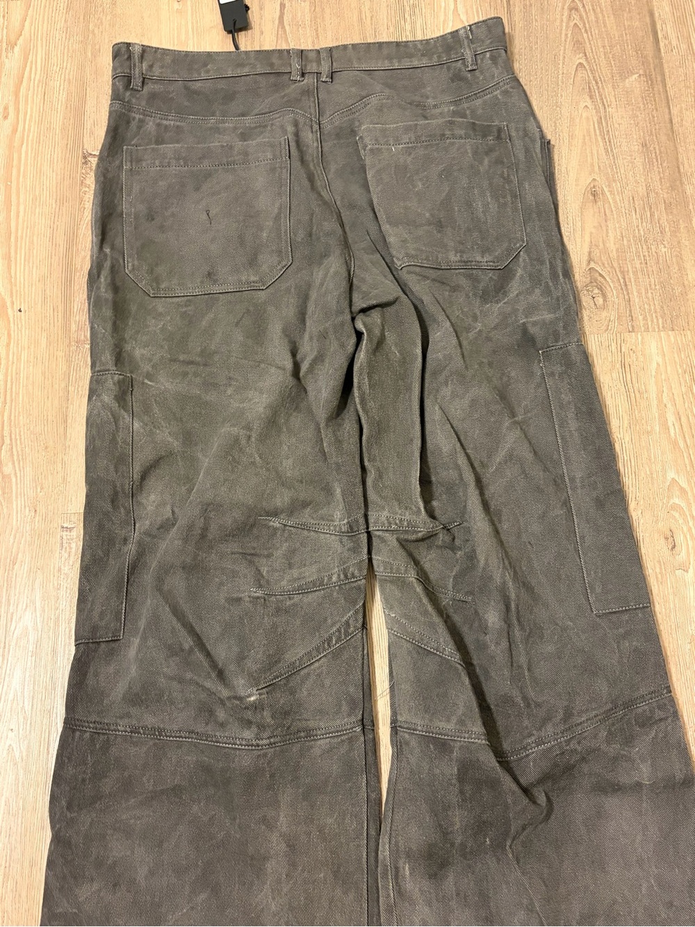 Men's Cargo wide leg denim Pants
